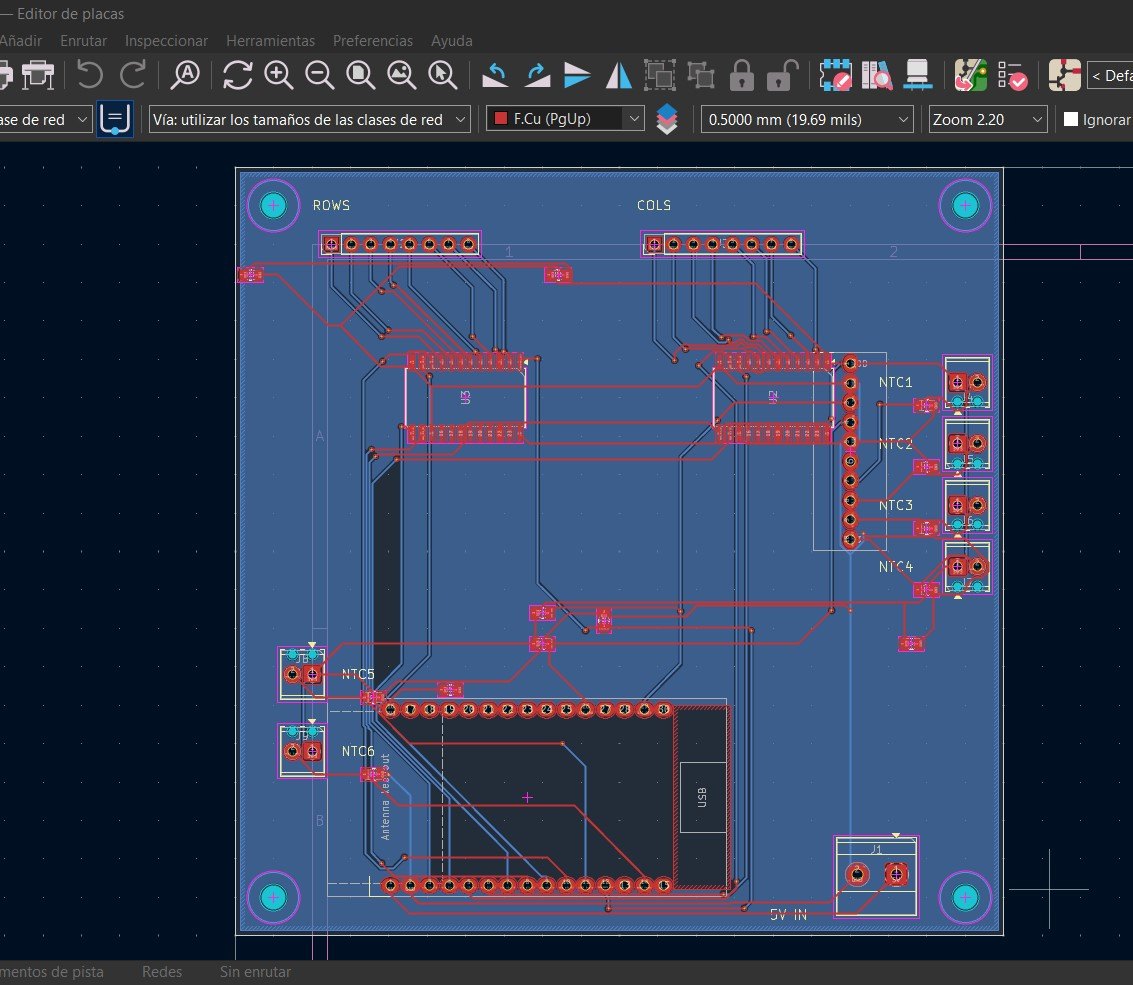 Diseño PCB en KiCad para la tarjeta de control de DermaSense
